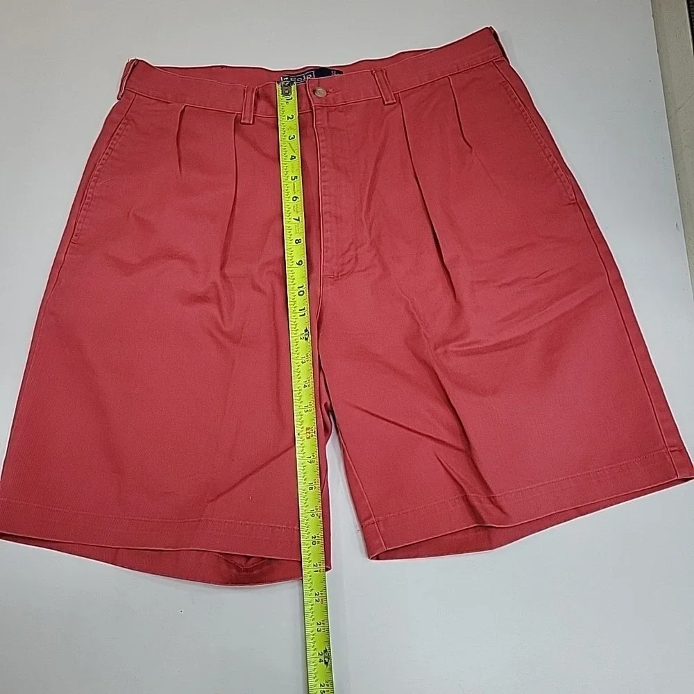 Polo‎ Ralph Lauren Tyler Shorts Mens 35 Pink Pleated Classic Chino